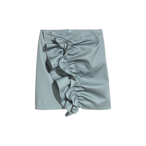 H&M LIGHT TURQUOISE FLOUNCED SKIRT
SIZE US 12 - Picture 2 of 5